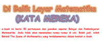 Di Balik Layar Matematika (Kata Mereka)