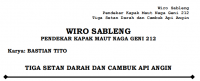 WIRO SABLENG 
PENDEKAR KAPAK MAUT NAGA GENI 212 :