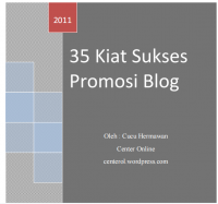 35 Kiat Sukses 
Promosi Blog